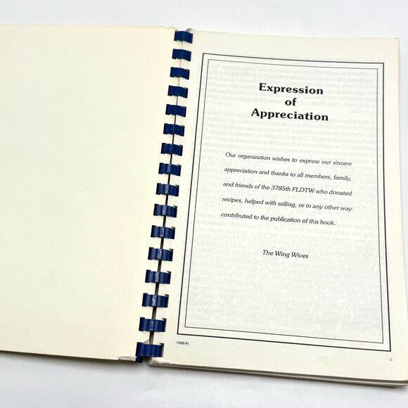 Wing Wives Sheppard AFB Cookbook Vintage 90s Recipes from Our Kitchens Texas - Picture 3 of 7